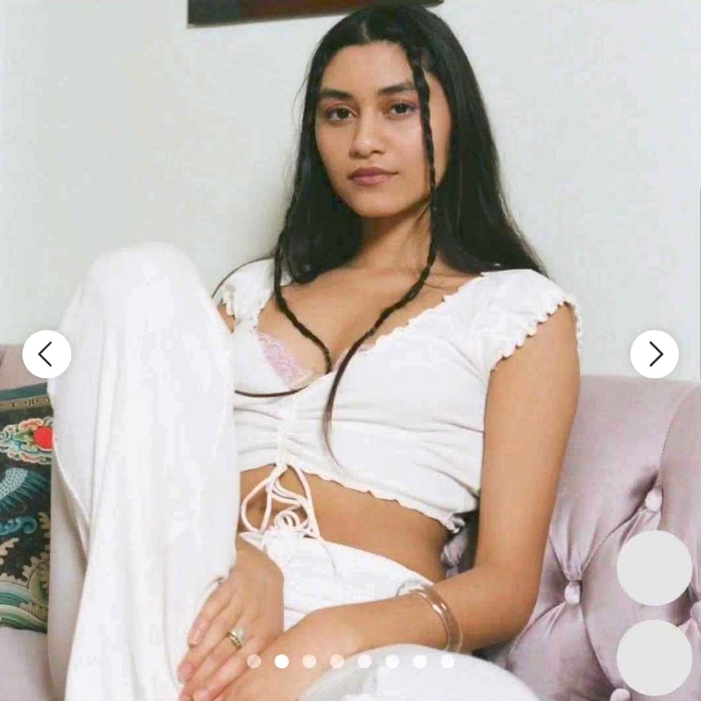 NWT Urban Outfitters Out From Under Nyx Tie Front Crop Top